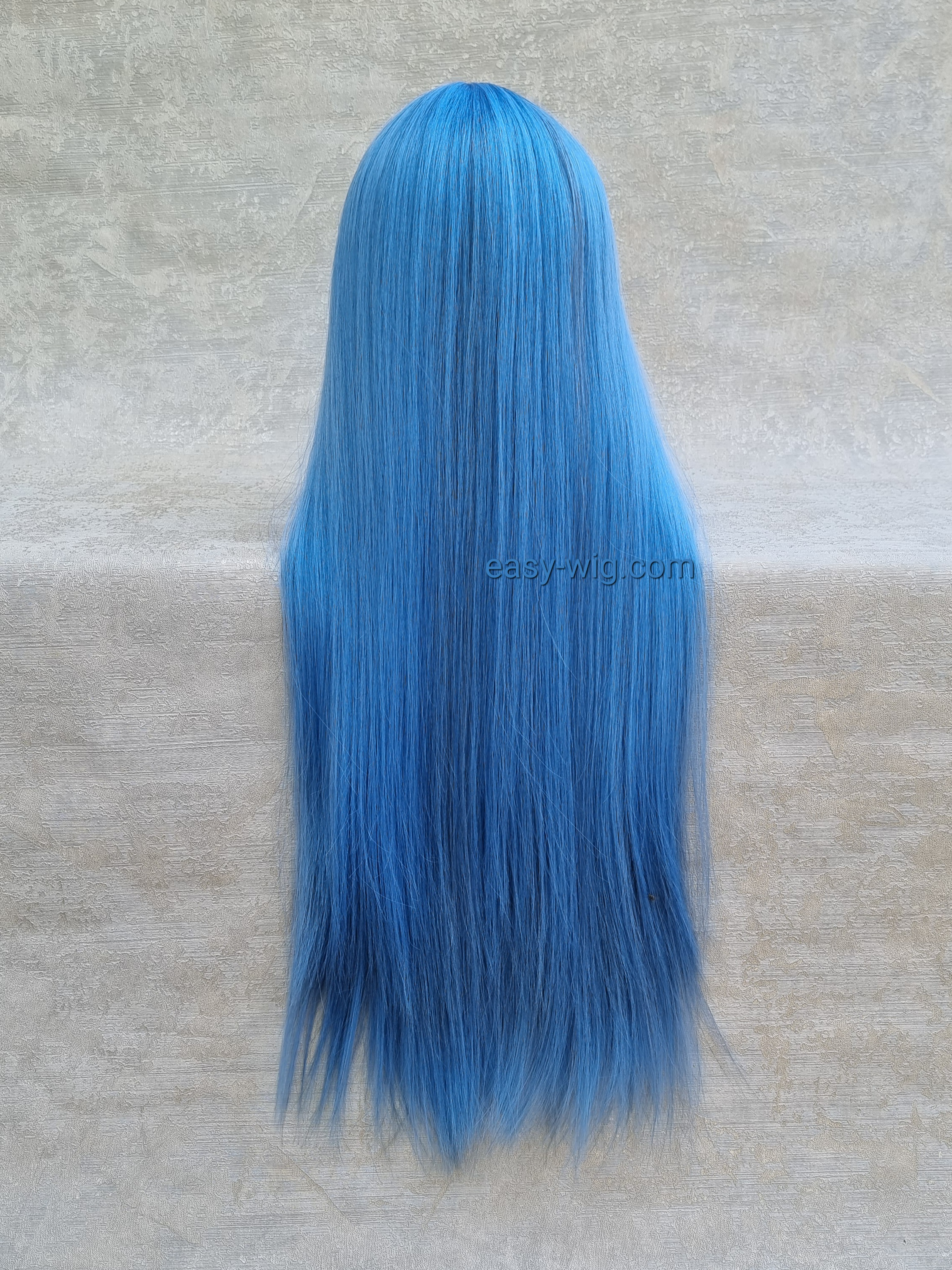 Термо парик голубой длинный с прямыми волосами ❤️ термостойкий ❤️ купить в  Харькове и Украине с доставкой - Easy Wig