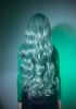 Перука для феї світло-зелена з довгим волоссям - фото - дешево