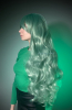 Перука для феї світло-зелена з довгим волоссям - фото - у Дніпрі