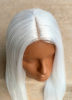 Термо перука біла з довгим волоссям без чубчика - фото - у Дніпрі