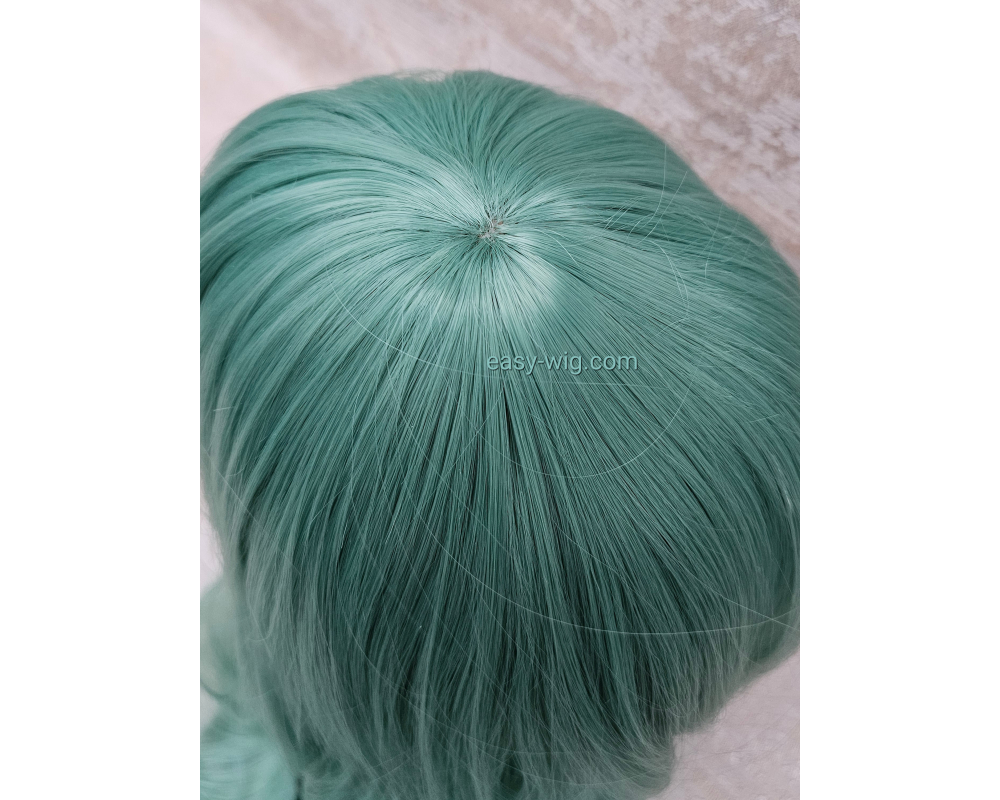 Перука для феї світло-зелена з довгим волоссям - фото - купити