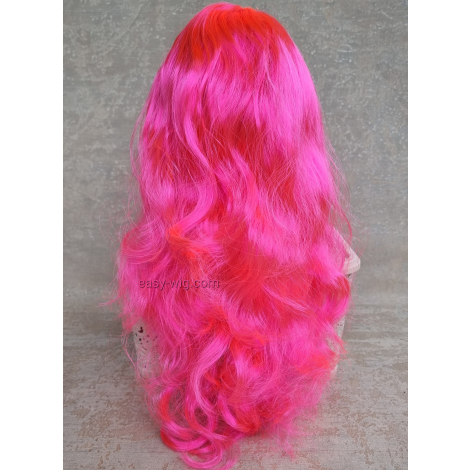 Яскраво рожева перука неон