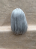 Перука з сірим волоссям коротка - фото - дешево